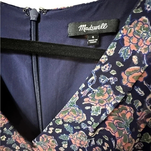 MADEWELL Orchard Flutter Sleeve Dress Flan Floral. Size 4 Sold-out online - Picture 8 of 9